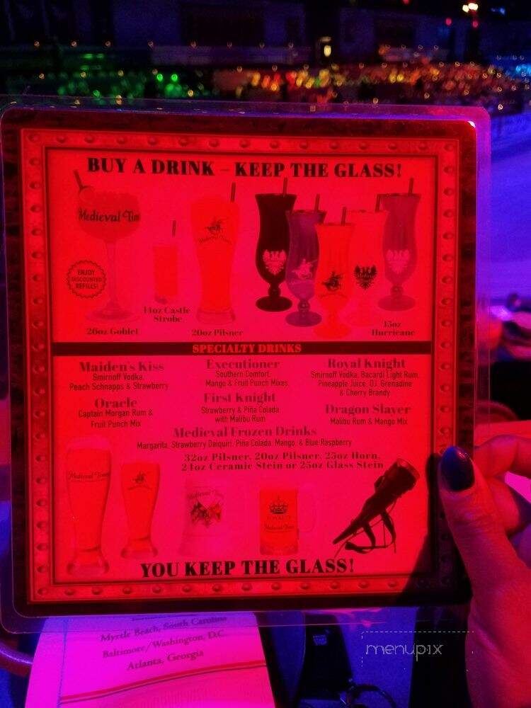 Medieval Times - Hanover, MD menu_pic