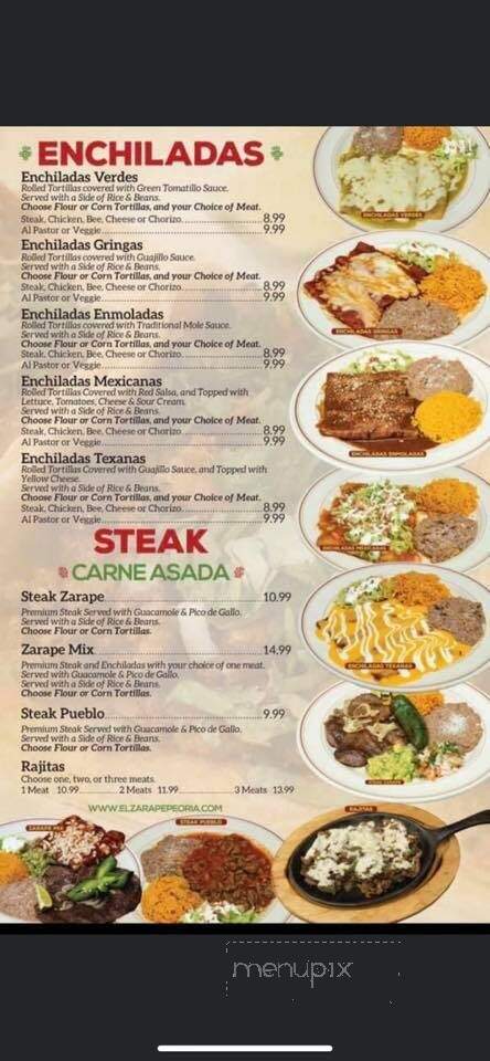 Mi Familia Restaurant - Peoria, IL menu_pic