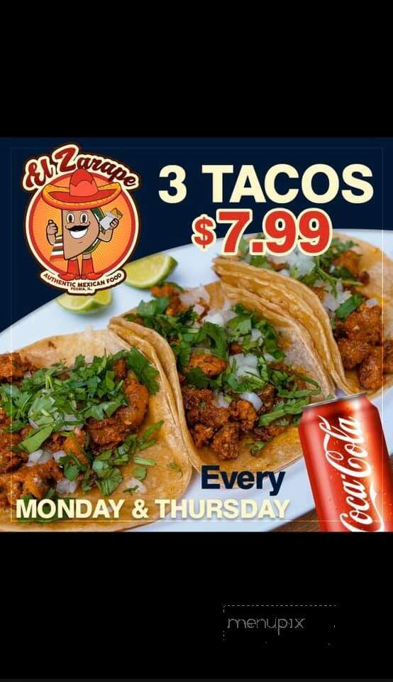 Mi Familia Restaurant - Peoria, IL menu_pic