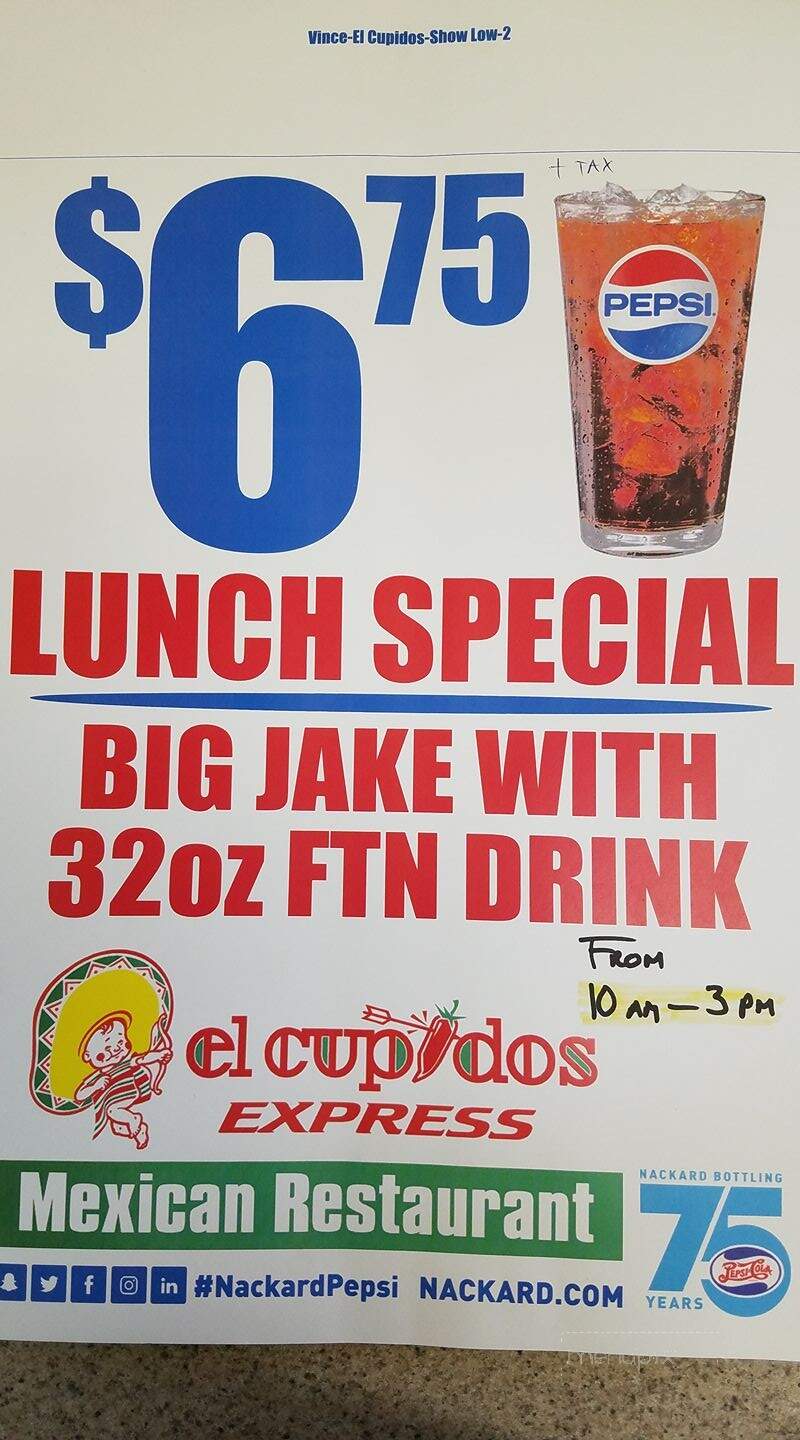El Cupidos Express - Snowflake, AZ menu_pic