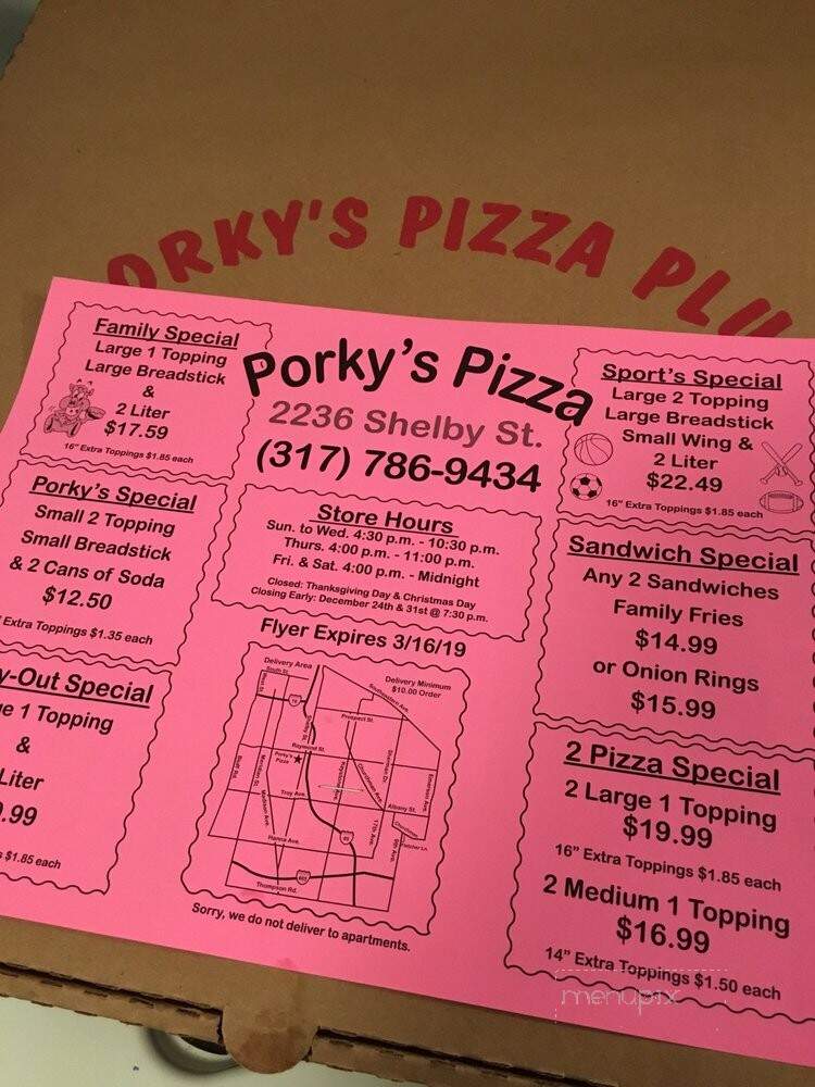 Porky's Pizza - Indianapolis, IN