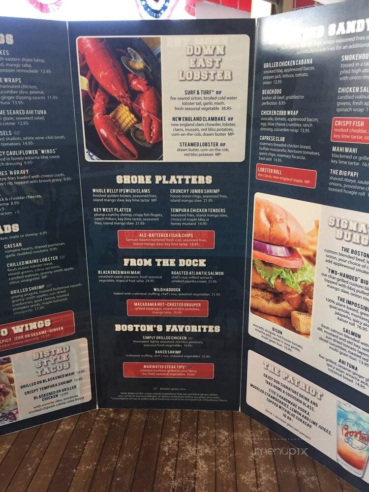 Boston's On The Beach - Delray Beach, FL menu_pic
