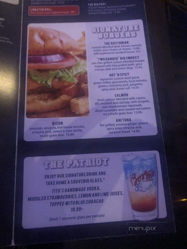 Boston's On The Beach - Delray Beach, FL menu_pic