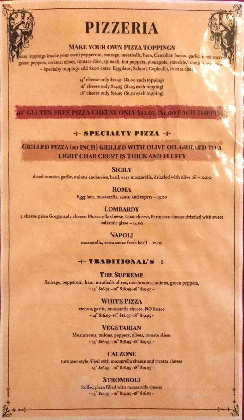 Gigi's Italian Restaurant - Jensen Beach, FL menu_pic