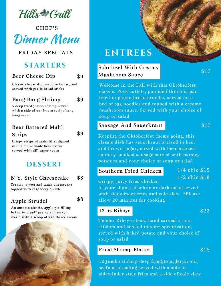 Hidden Hills Country Club - Jacksonville, FL menu_pic