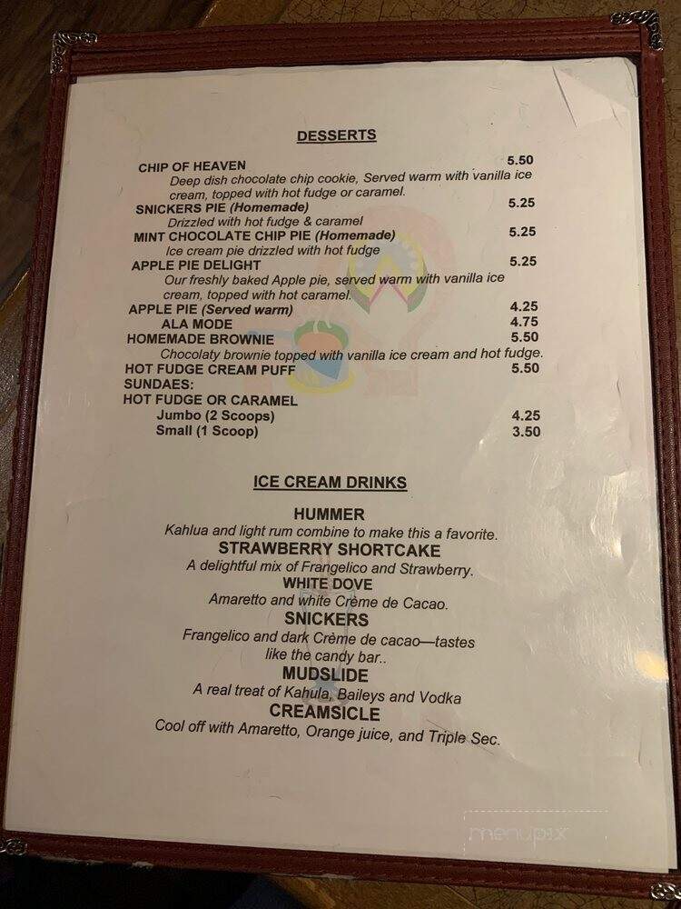 Alibi Lounge Of Troy - Troy, MI menu_pic