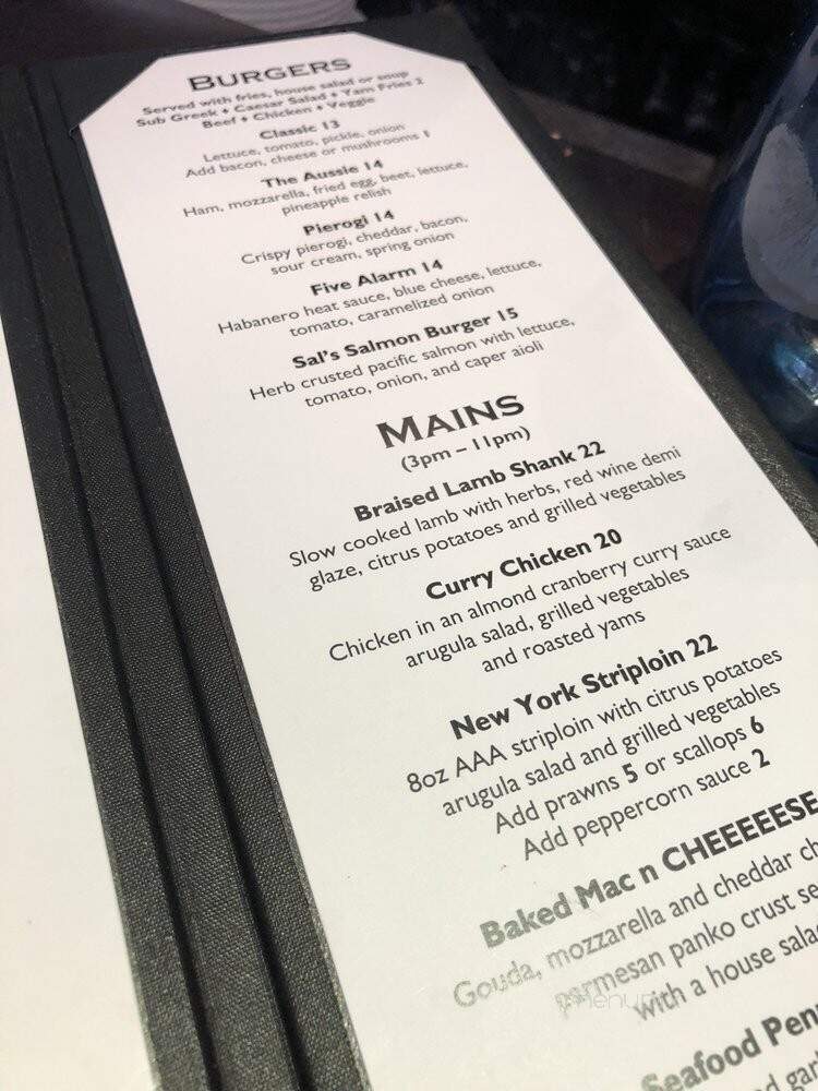 Chaise Lounge - Vancouver, BC menu_pic