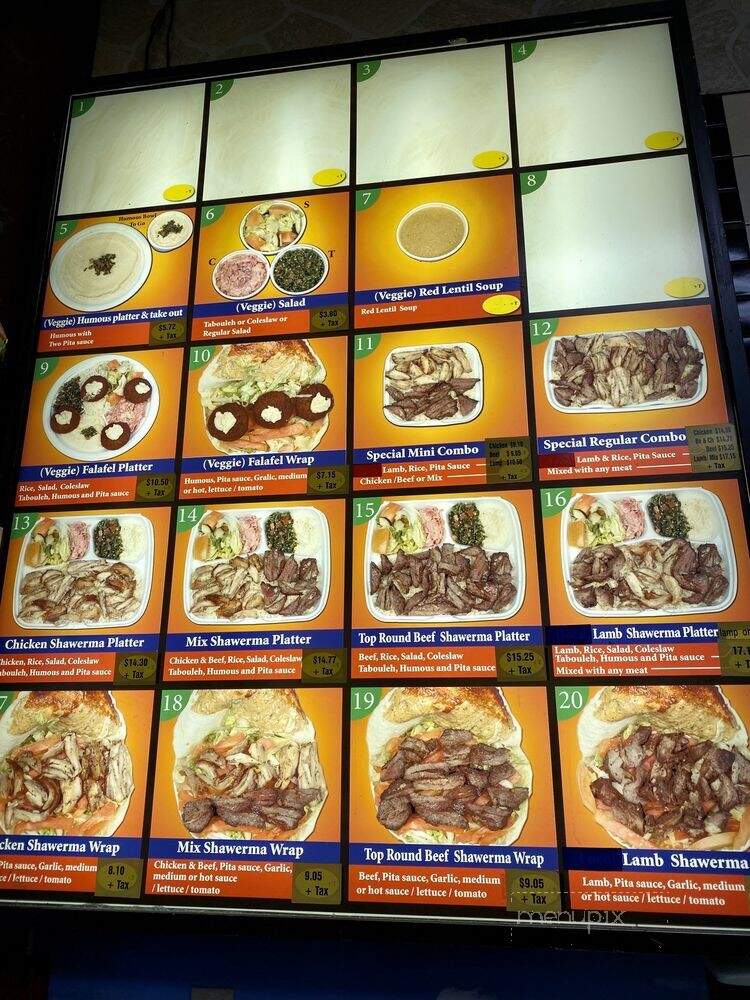 Abdul BBQ & Shawarma - Burnaby, BC menu_pic