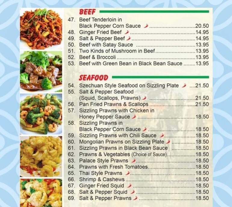 Kam Han Szechuan House - Calgary, AB menu_pic