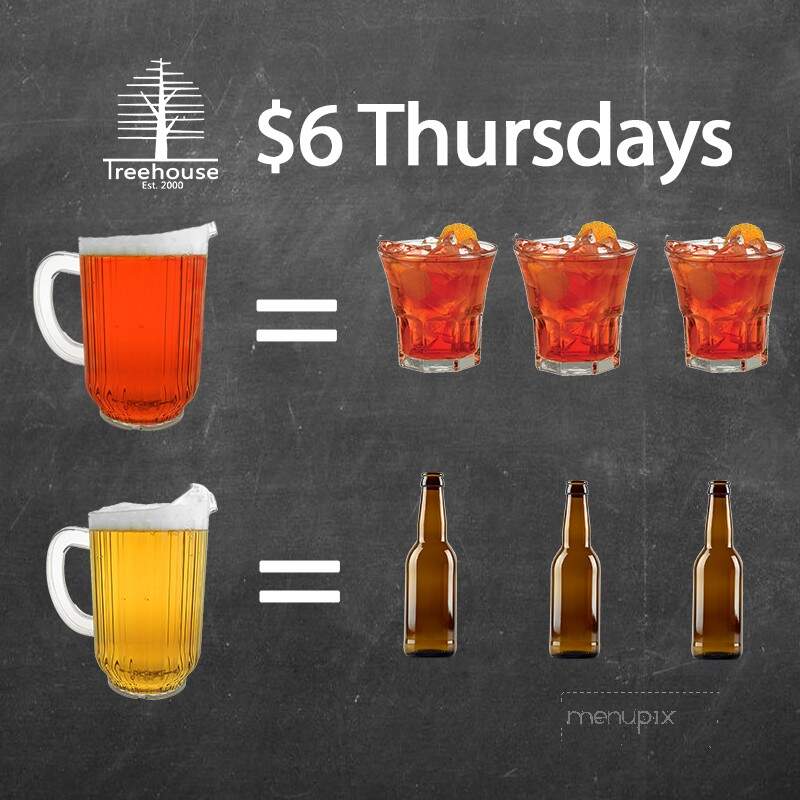 Treehouse Bar & Grill - Port Coquitlam, BC menu_pic