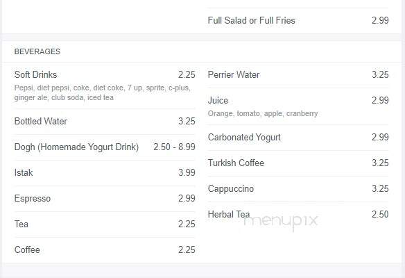 Shomal North - Vaughan, ON menu_pic