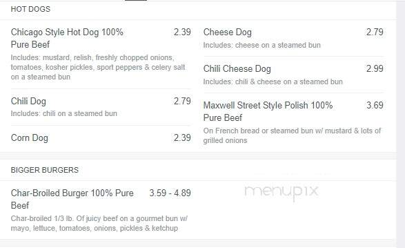 Billy's Beef Hot Dogs & More - Spring Grove, IL menu_pic