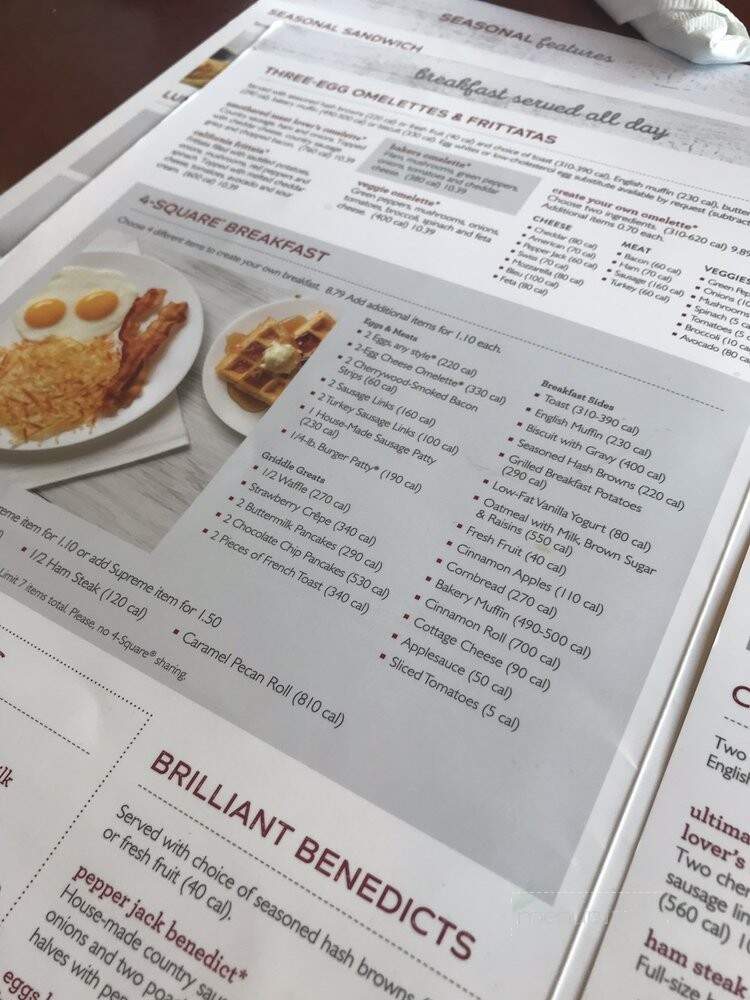 Bakers Square Restaurant & Bakery - Clive, IA menu_pic