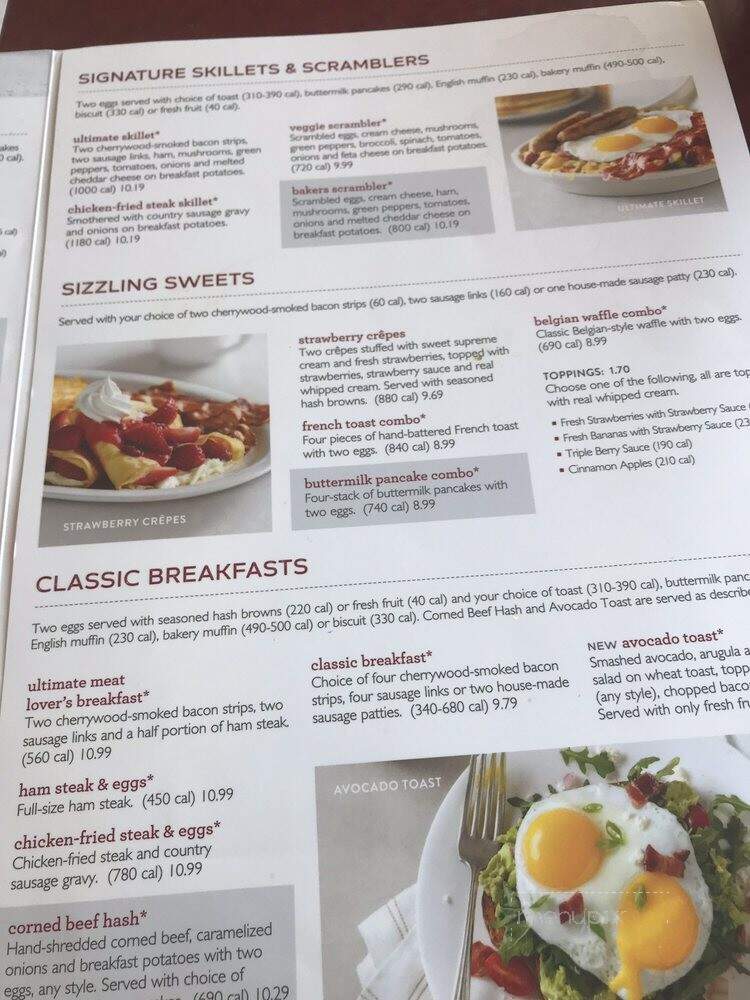 Bakers Square Restaurant & Bakery - Clive, IA menu_pic