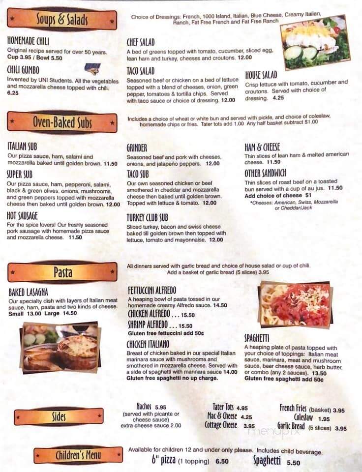 Other Place - Clear Lake, IA menu_pic