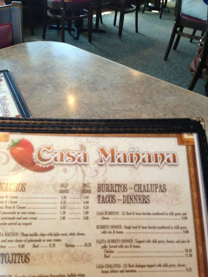 Casa Manana Mexican Restaurant - Lake Charles, LA menu_pic