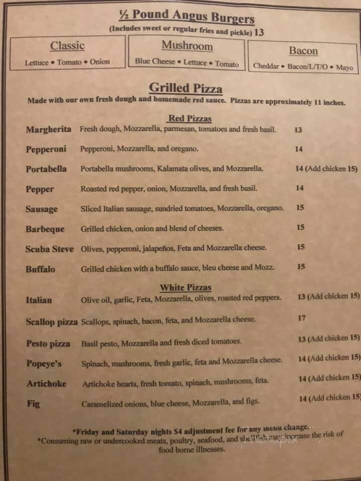Stonebridge Bistro - Onset, MA menu_pic