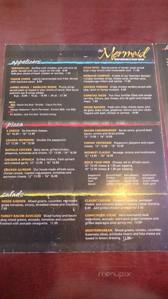 Mermaid An American Grille - Mounds View, MN menu_pic