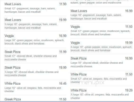 Milford House Of Pizza - Milford, NH menu_pic