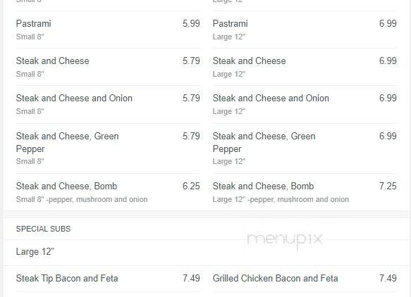 Milford House Of Pizza - Milford, NH menu_pic