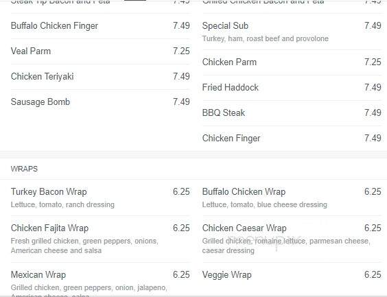 Milford House Of Pizza - Milford, NH menu_pic