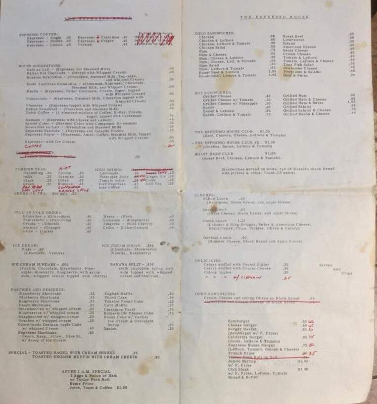 Inkwell Coffee House - Long Branch, NJ menu_pic