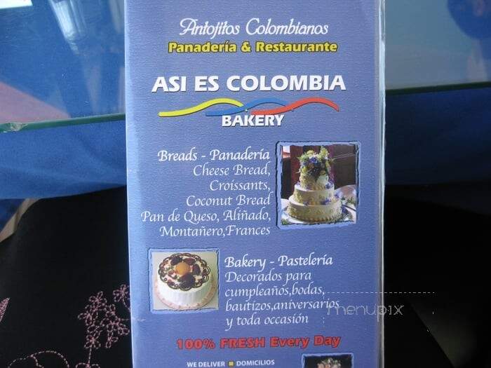 Asi Es Colombia Bakery Restaurant - Port Chester, NY menu_pic