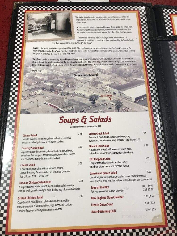 B'Ville Diner - Baldwinsville, NY menu_pic