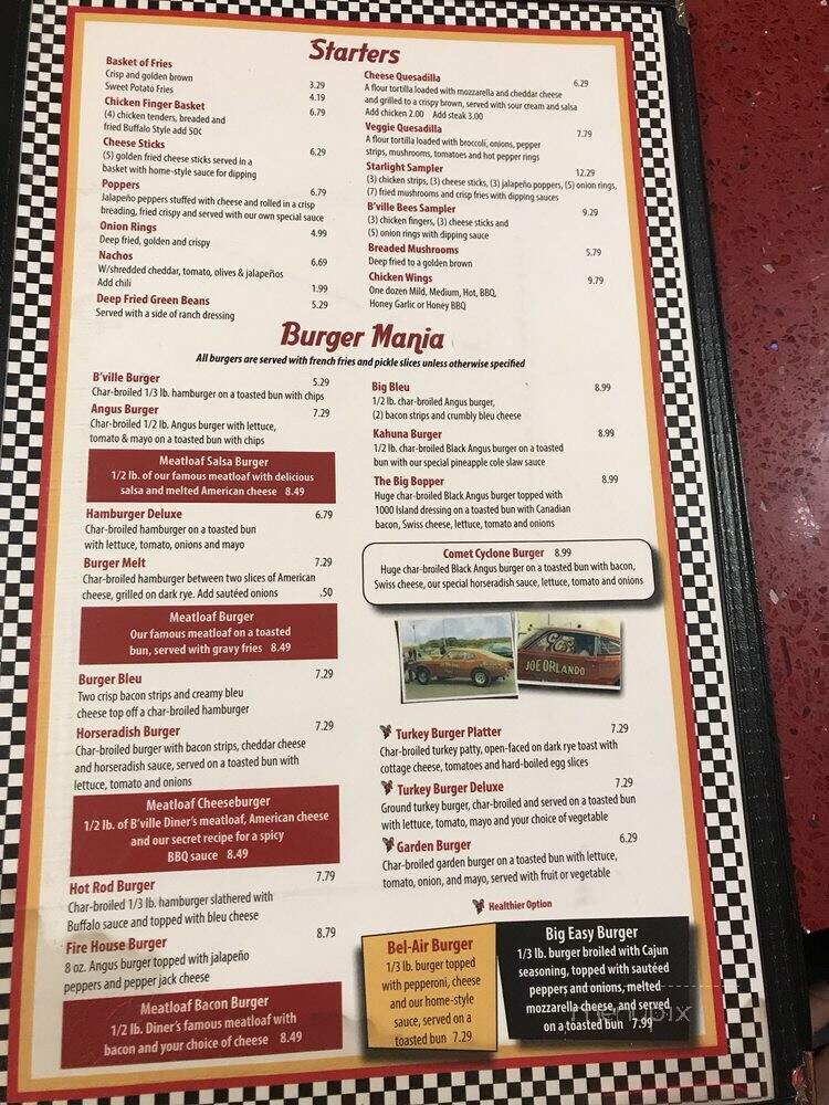 B'Ville Diner - Baldwinsville, NY menu_pic