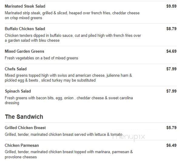 Colonial Grille - Irwin, PA menu_pic