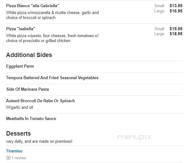 La Campagna - Quakertown, PA menu_pic