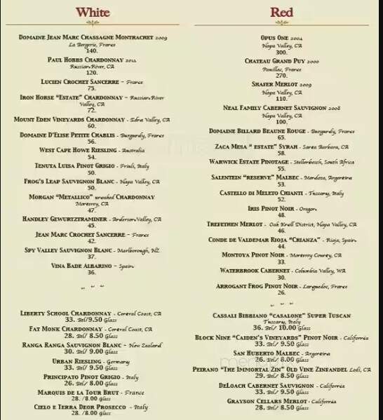 Marshalton Inn - West Chester, PA menu_pic
