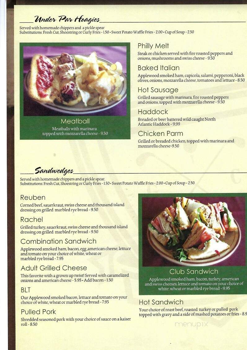 Norvelt Golf Course Bar-Grill - Mount Pleasant, PA menu_pic
