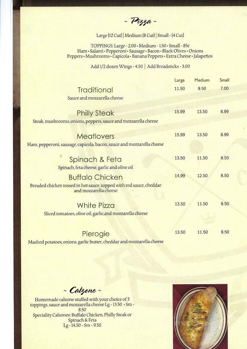Norvelt Golf Course Bar-Grill - Mount Pleasant, PA menu_pic