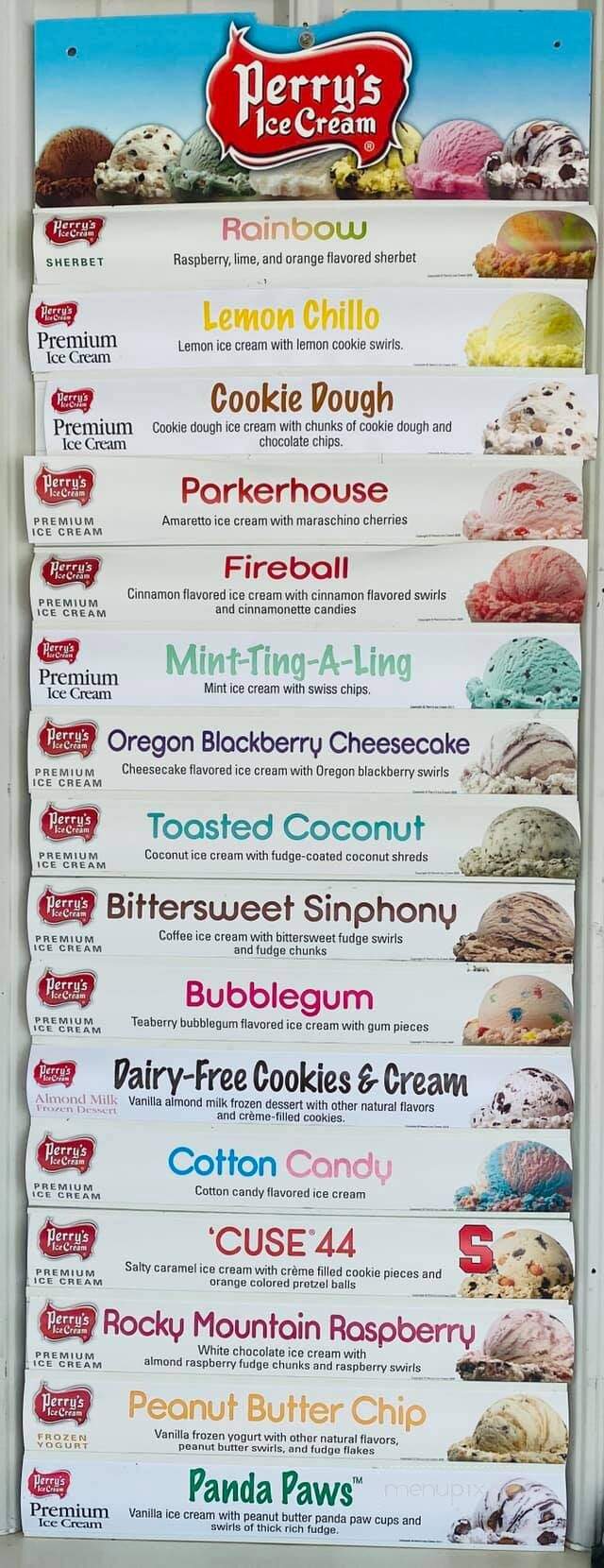 Quinn Aubrey's Creams & Dreams - Duke Center, PA menu_pic