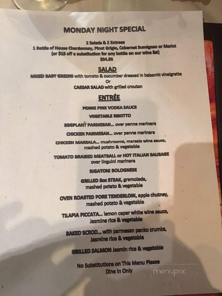 Cafe Fresco - East Greenwich, RI menu_pic