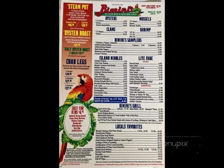 Bimini's Oyster Bar & Seafood - Myrtle Beach, SC