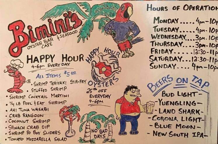Bimini's Oyster Bar & Seafood - Myrtle Beach, SC