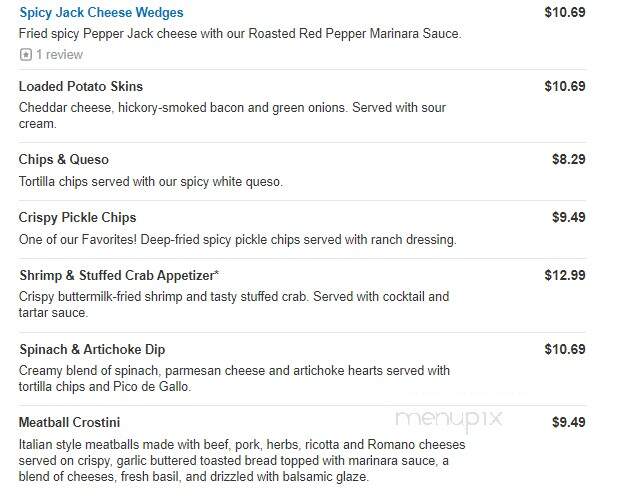O'Charley's - Columbia, TN menu_pic