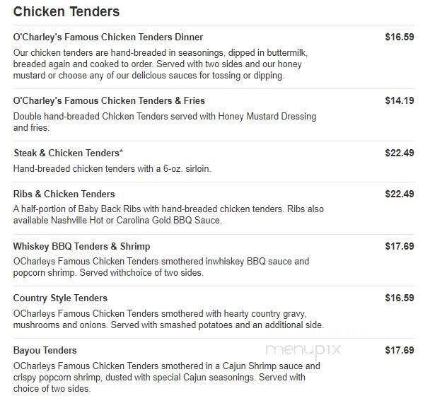 O'Charley's - Columbia, TN menu_pic