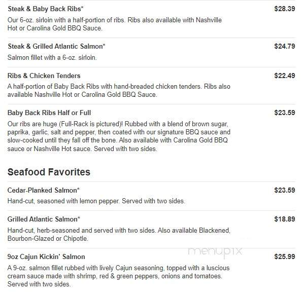 O'Charley's - Columbia, TN menu_pic