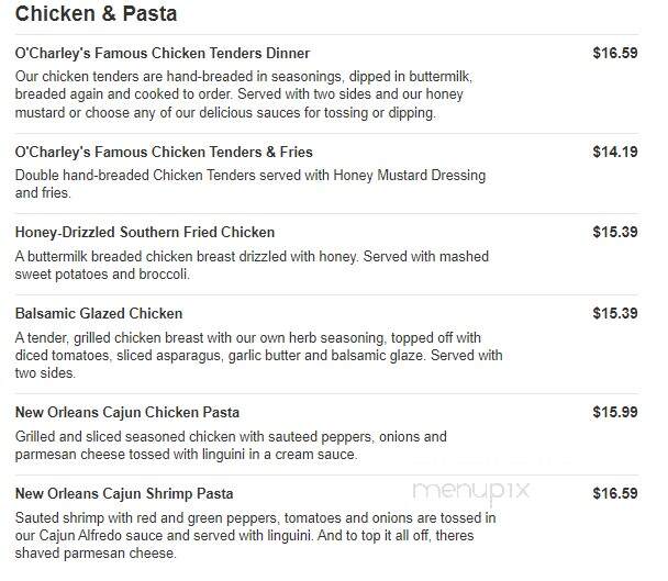 O'Charley's - Columbia, TN menu_pic