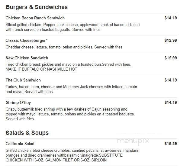O'Charley's - Columbia, TN menu_pic