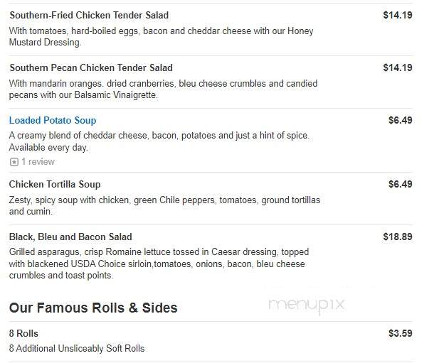 O'Charley's - Columbia, TN menu_pic