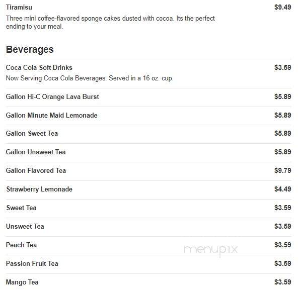 O'Charley's - Columbia, TN menu_pic