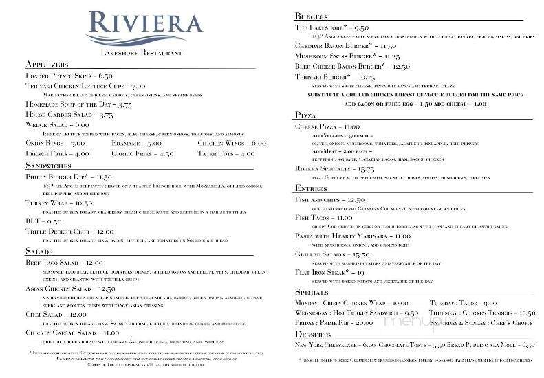 Riviera Lakeshore Restaurant - Anderson Island, WA