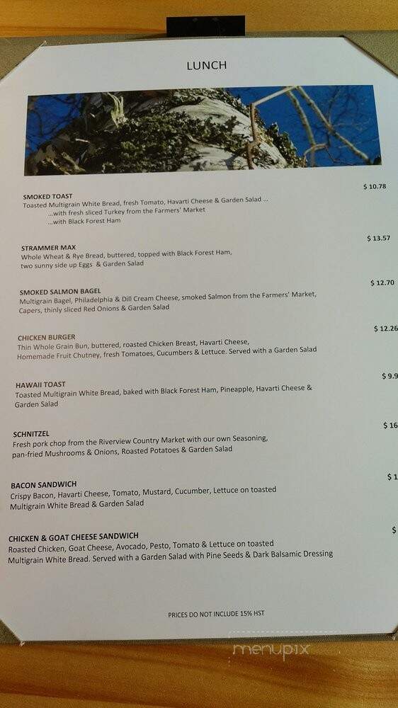 Leonhard's Cafe & Restaurant - Charlottetown, PE menu_pic