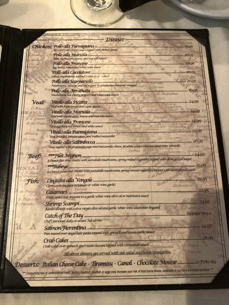 Sole Italian Restaurant - Myrtle Beach, SC menu_pic