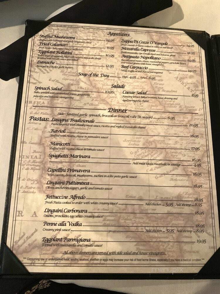 Sole Italian Restaurant - Myrtle Beach, SC menu_pic