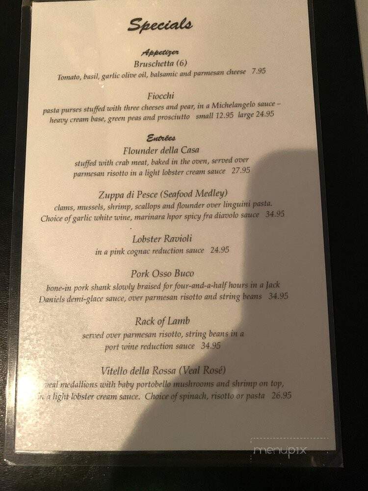 Sole Italian Restaurant - Myrtle Beach, SC menu_pic